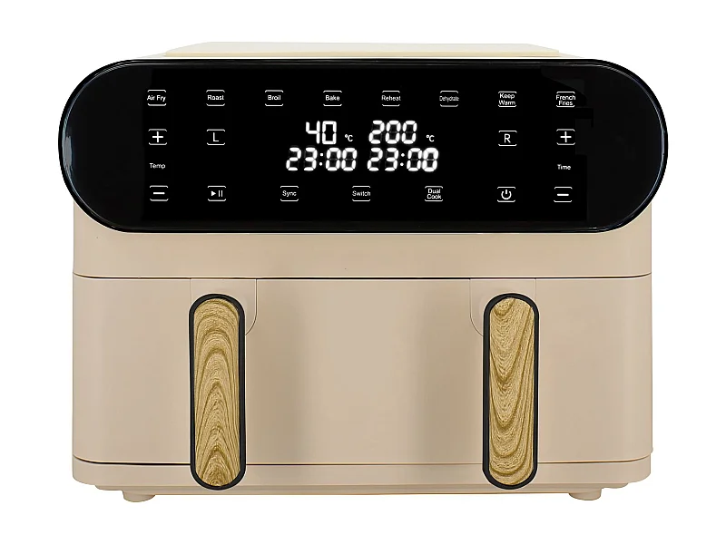 Menastyl - Friteuse A Air Chaud 11l Colorama Creme Double Cuve