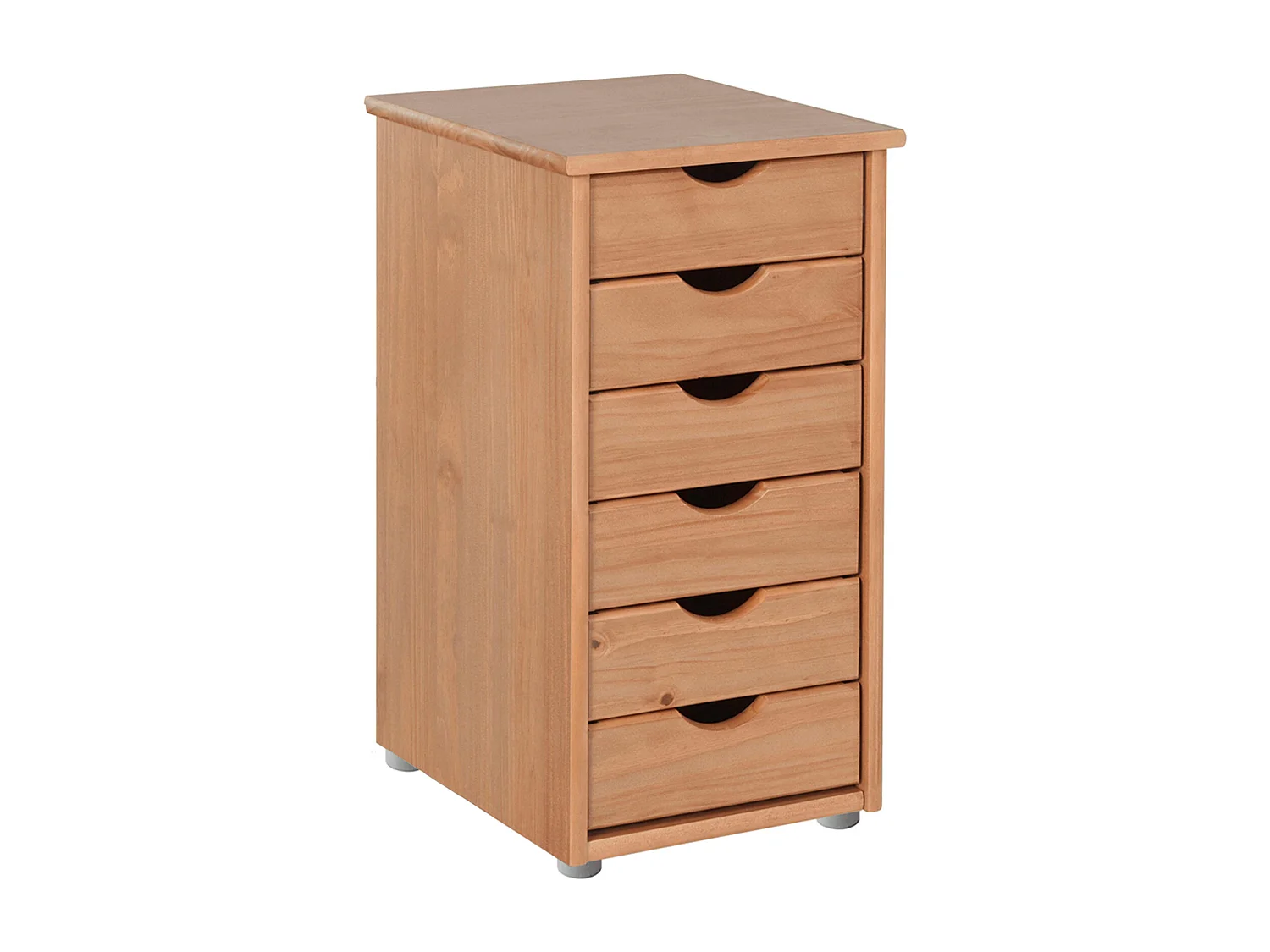 Gava | Commode avec 6 tiroirs en pin naturel