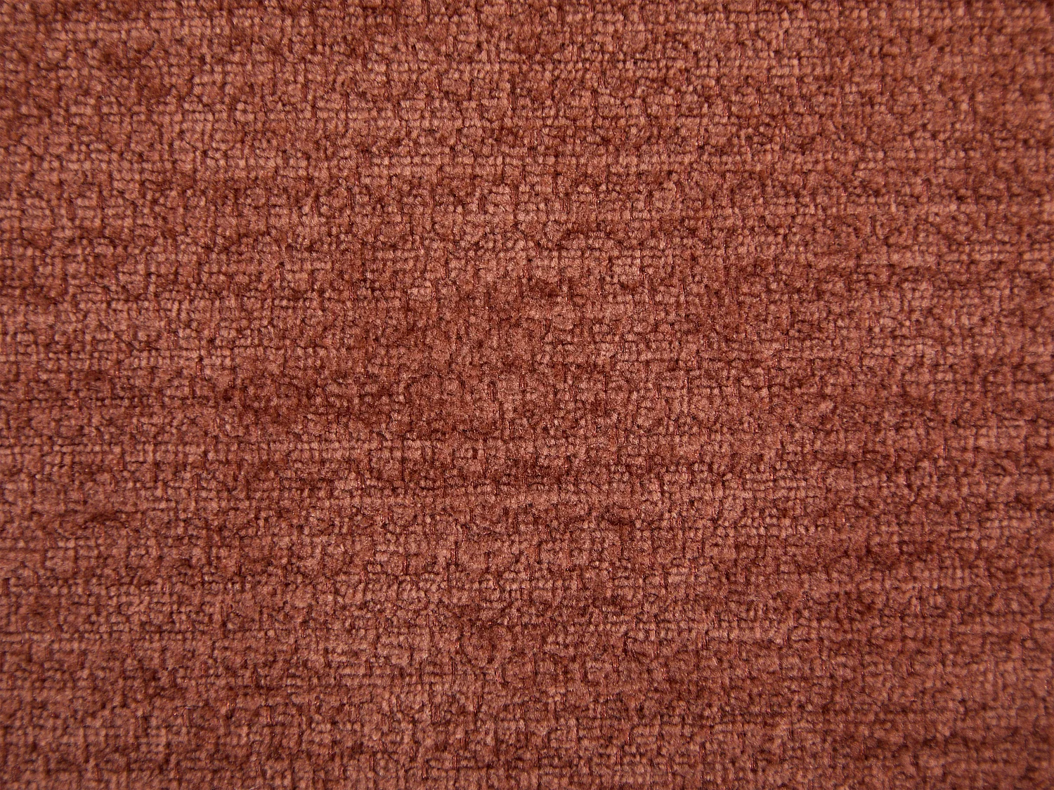 Pouf en tissu chenille terracotta KUMBODA