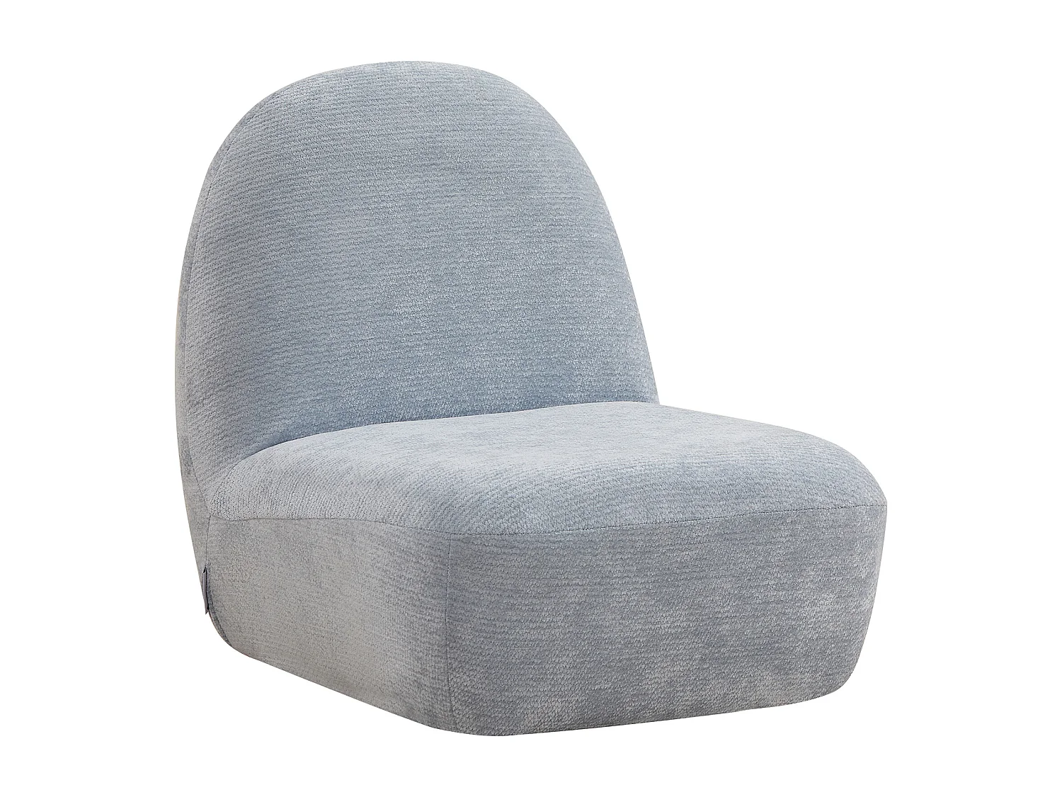 Fauteuil enfant en tissu chenille bleu clair MALDANO