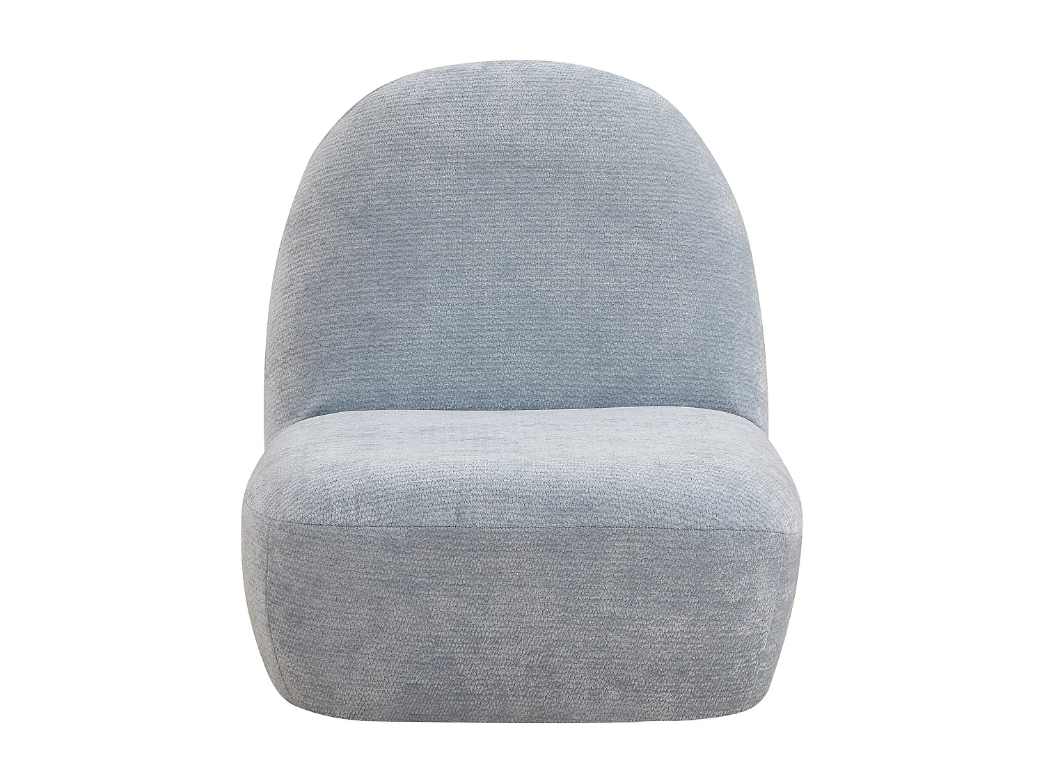 Fauteuil enfant en tissu chenille bleu clair MALDANO
