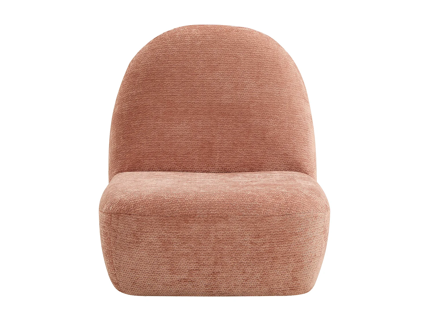 Fauteuil enfant en tissu chenille vieux rose MALDANO