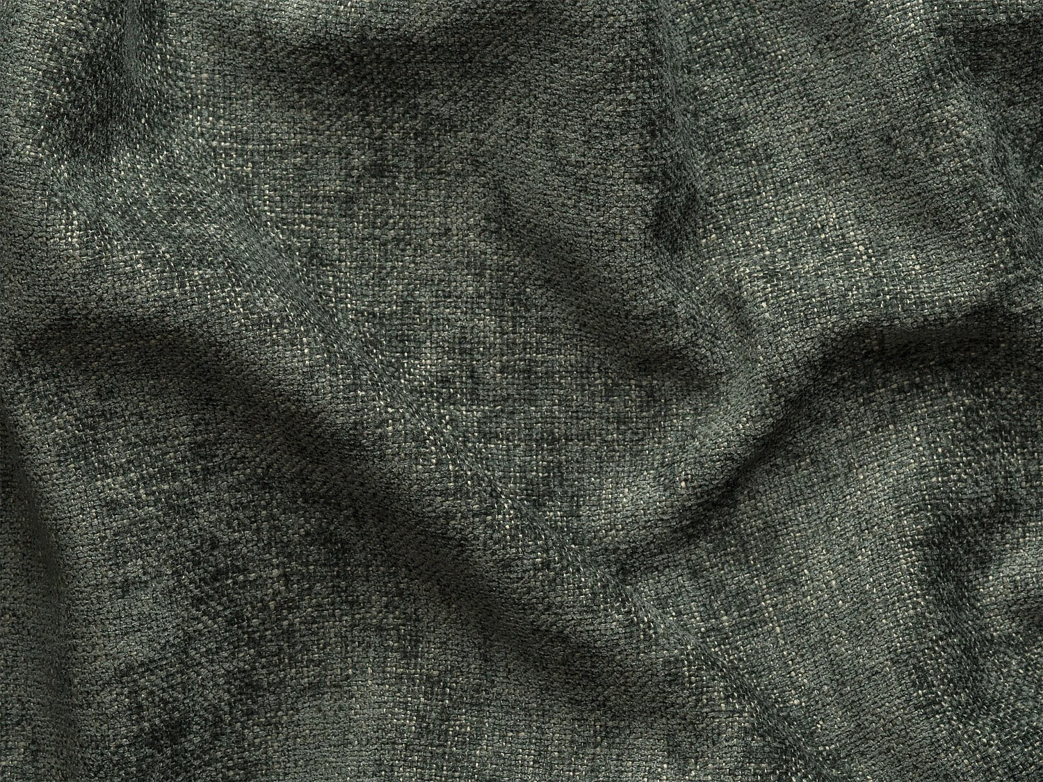 Canapé d'angle gauche ouvert convertible en tissu texturé vert MINTURNO