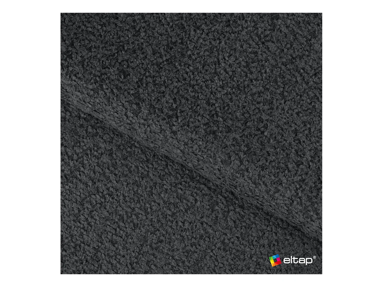 Letto Pella/140x200/rete a doghe/rivestimento in tessuto/Nero