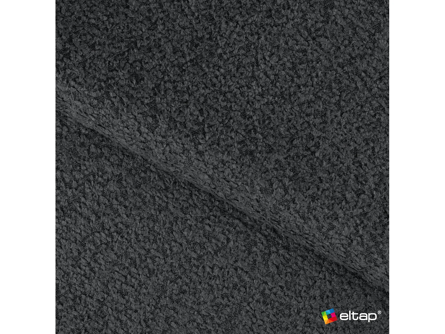 Lit Pella/140x200/sommier à lattes/revêtement tissu/Noir