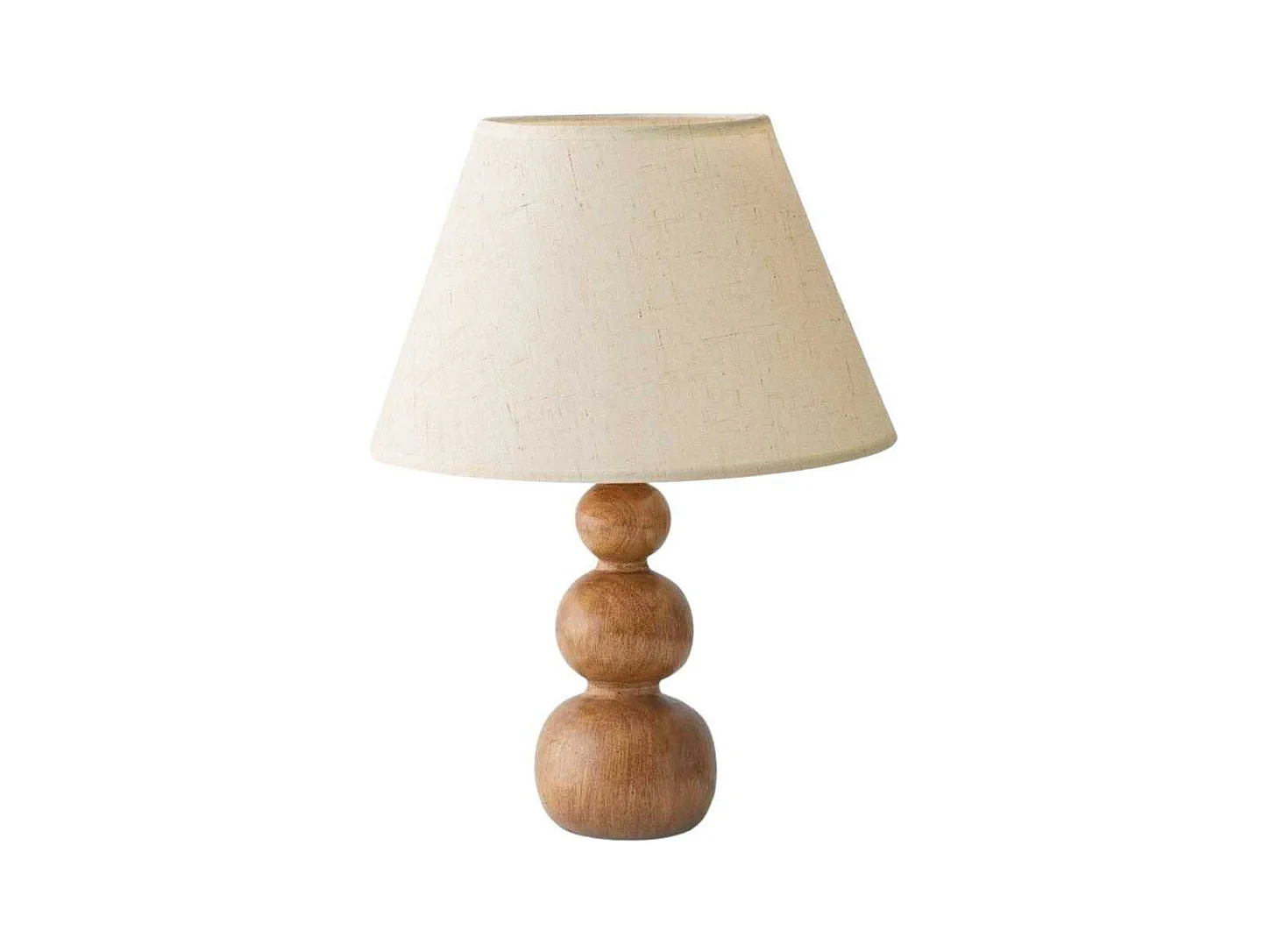 Lampe à poser en bois et tissus Woody bubbles