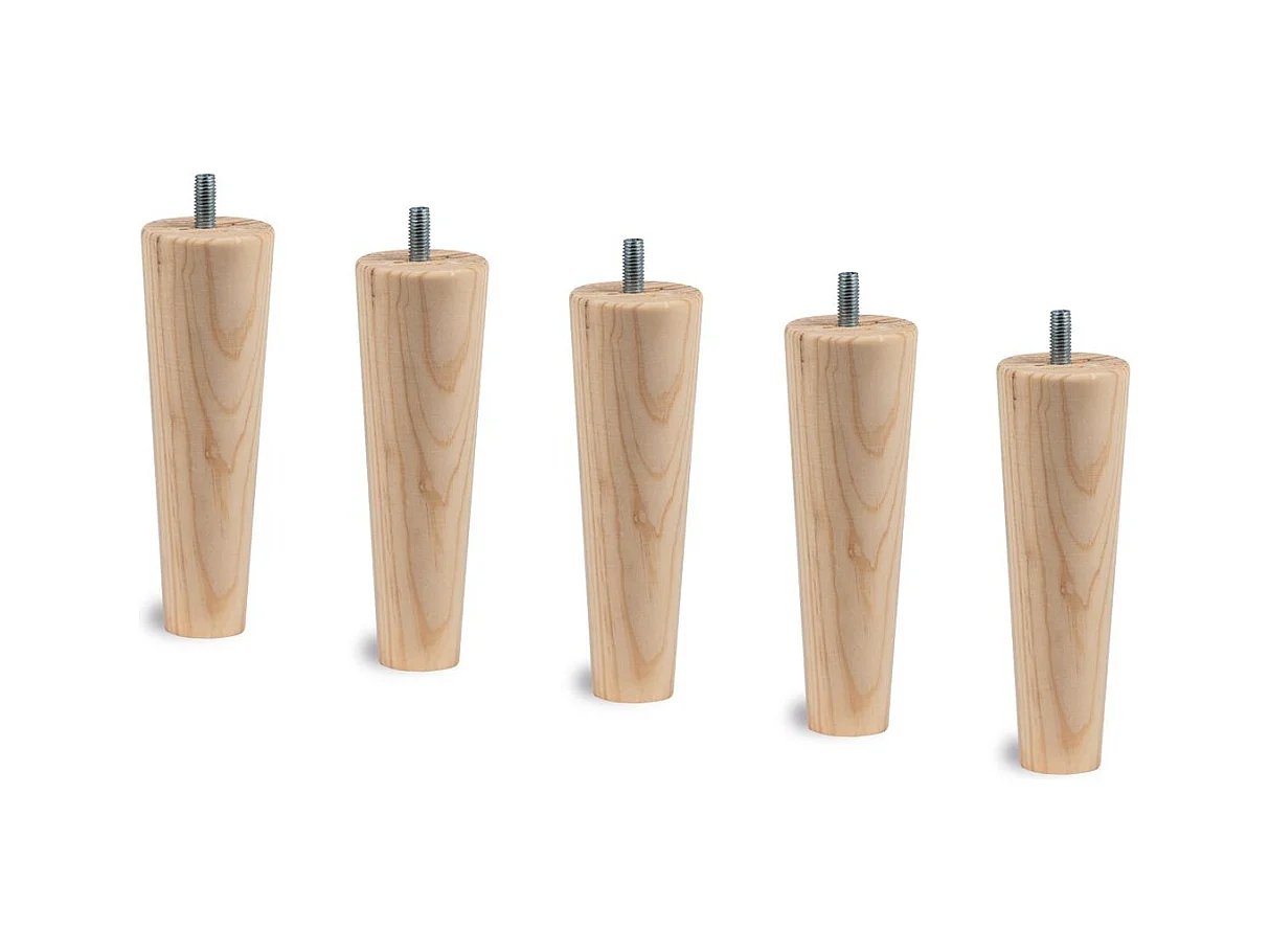 Lit 90x190cm avec tête de lit capitonnée tissu et sommier kit beige brun - Hauteur totale : 29cm