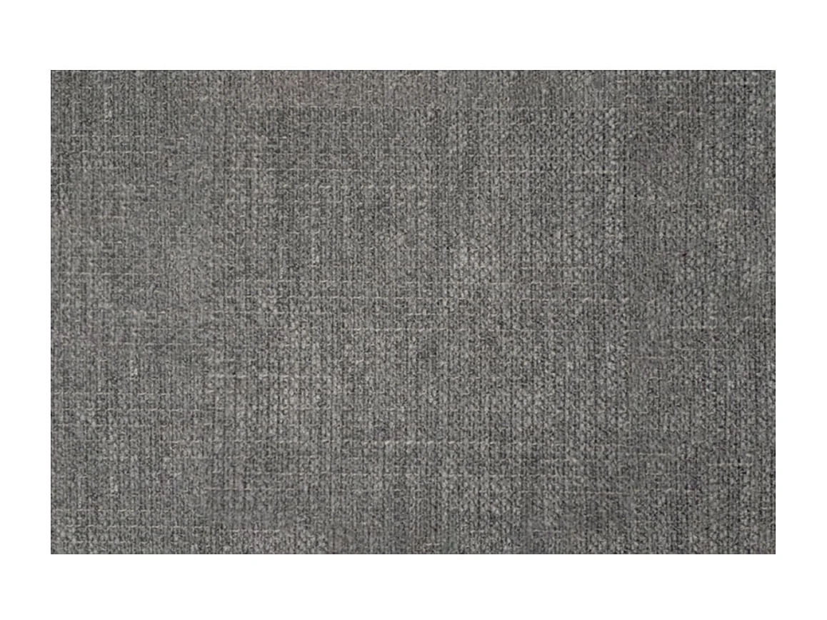 Lit 90x190cm avec tête de lit capitonnée tissu et sommier kit gris anthracite - Hauteur totale : 29cm