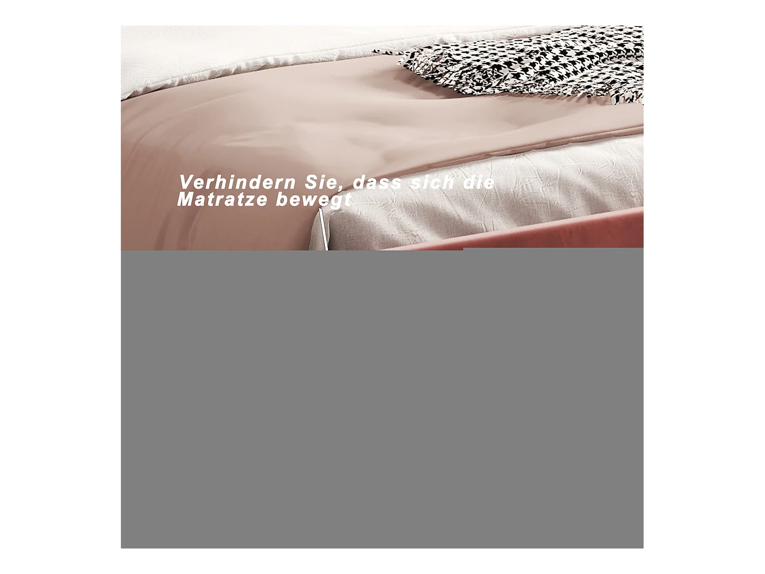 Gepolstertes Einzelbett 90 x 200 cm - blumenförmiges Kopfteil - Lattenrost - Samt - Rot