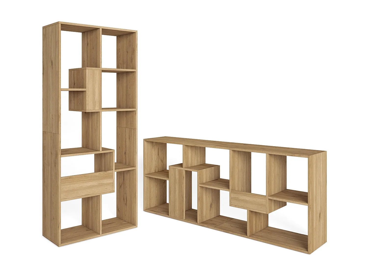 Libreria scaffale, 162x67x31cm, Per libri, Rovere