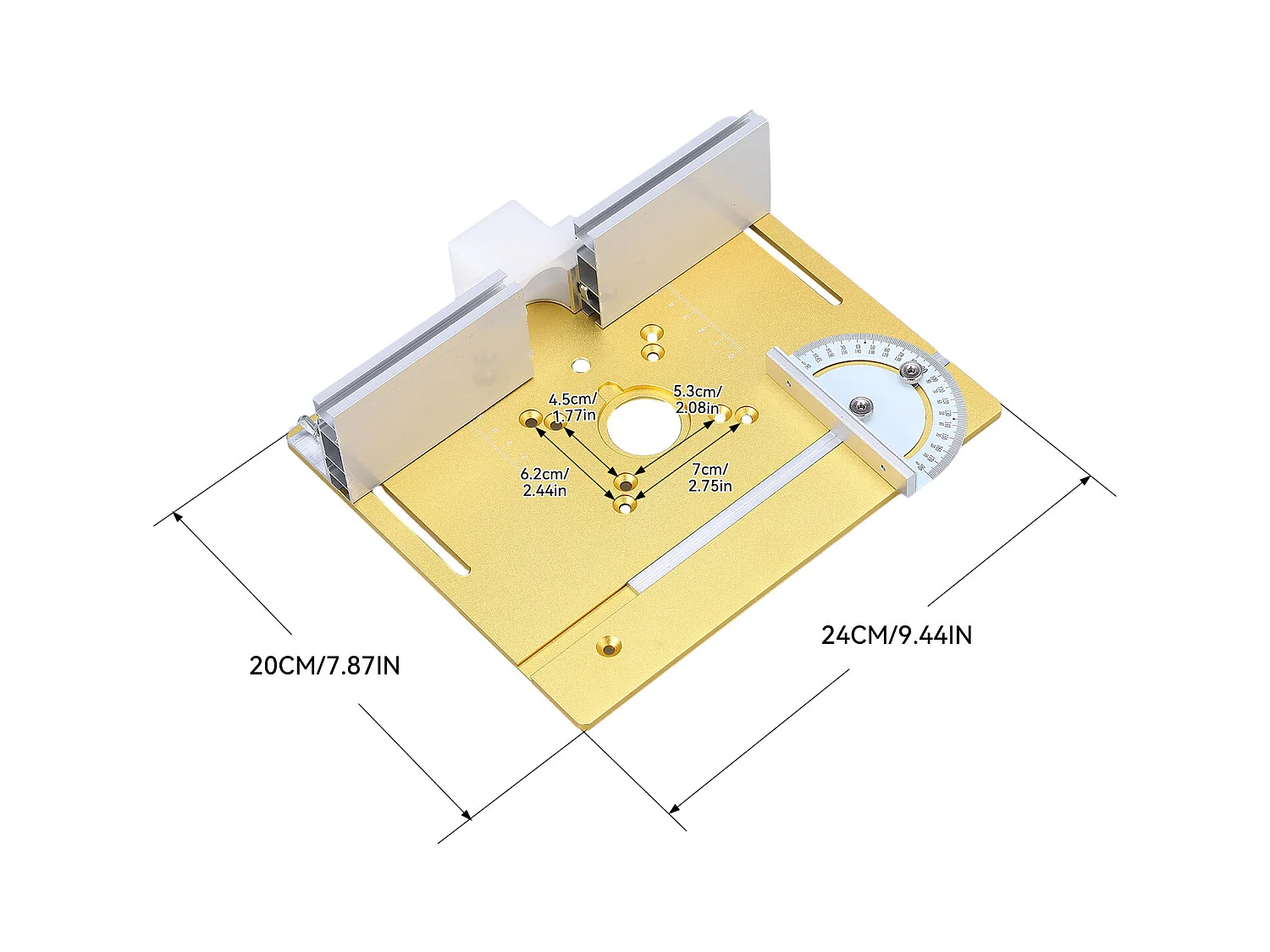 Elevador de roteador com placa superior - Base de elevação para marcenaria (ranhuras, aparas, chanfraduras)