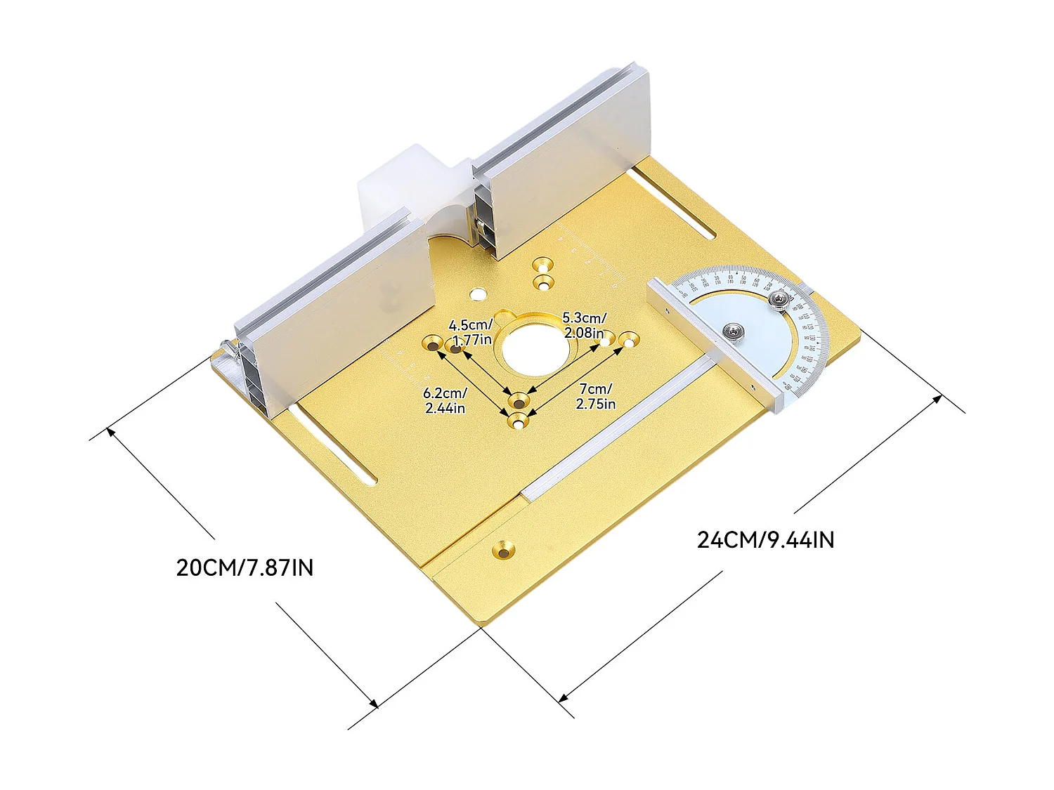 Ascenseur de Routeur avec Plaque Supérieure - Base de Levage pour Travail du Bois (Rainurage, Coupe, Chanfreinage)