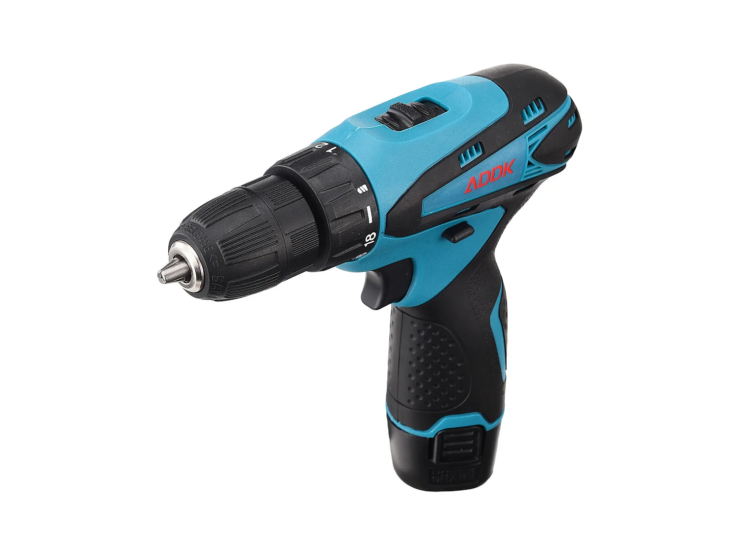 Furadeira/Parafusadeira sem fio 12V com luz LED - 2 baterias de 1,5 Ah - 30 acessórios - Motor escovado - Azul