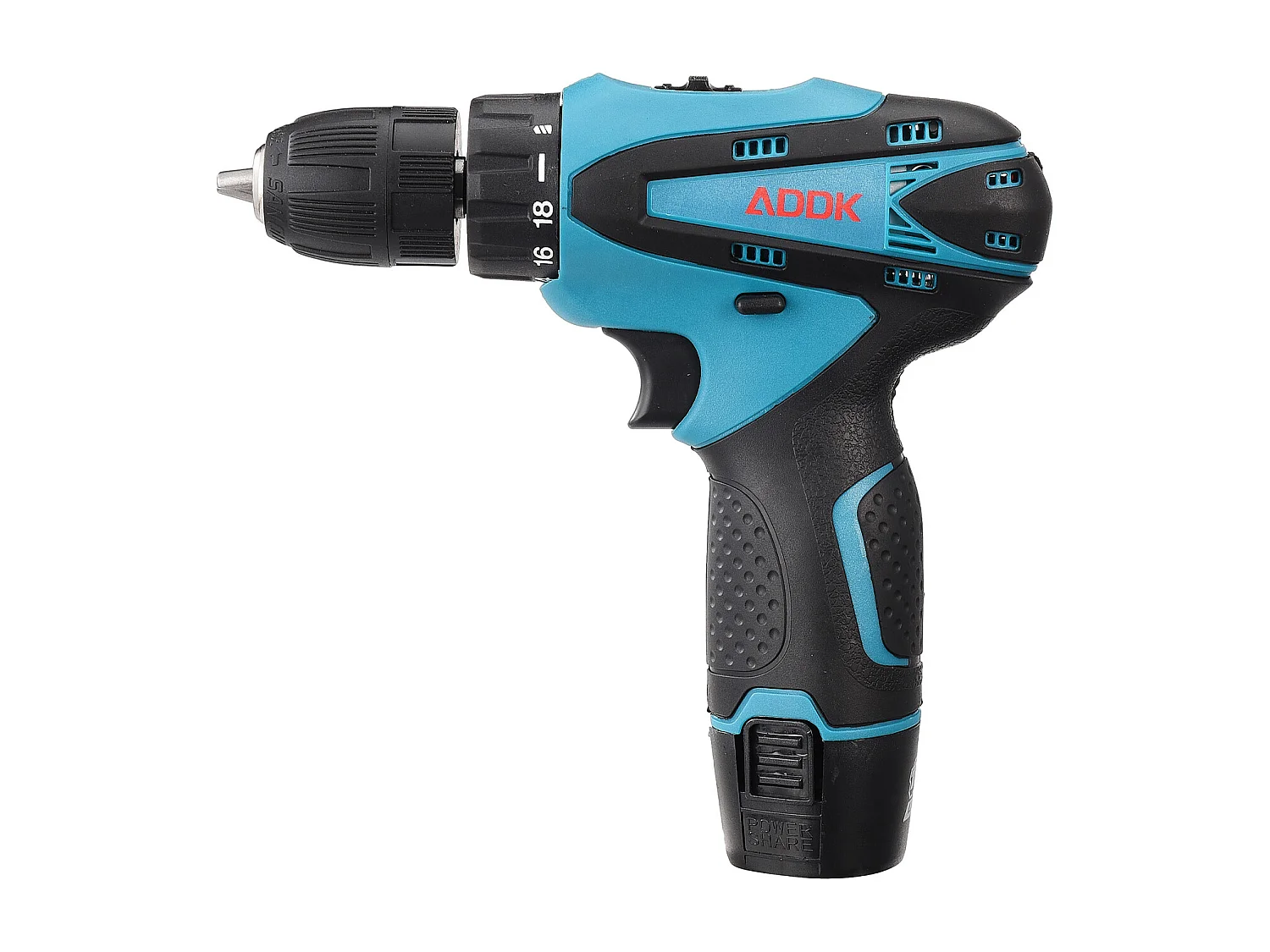 Perceuse Visseuse Sans Fil 12V avec Lumière LED - 2 Batteries 1.5Ah - 30 Accessoires - Moteur à Balais - Bleu