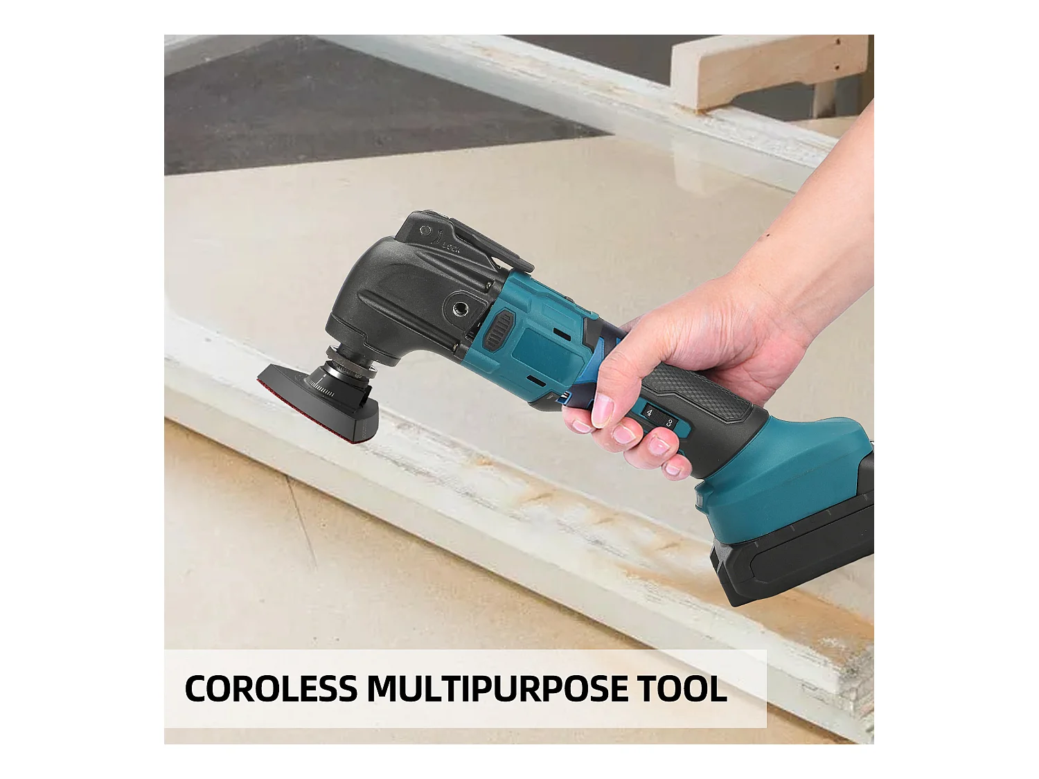 Multiferramenta sem fio Makita 18 V - 6 velocidades ajustáveis - Motor sem escovas + 23 acessórios (pilhas não incluídas)