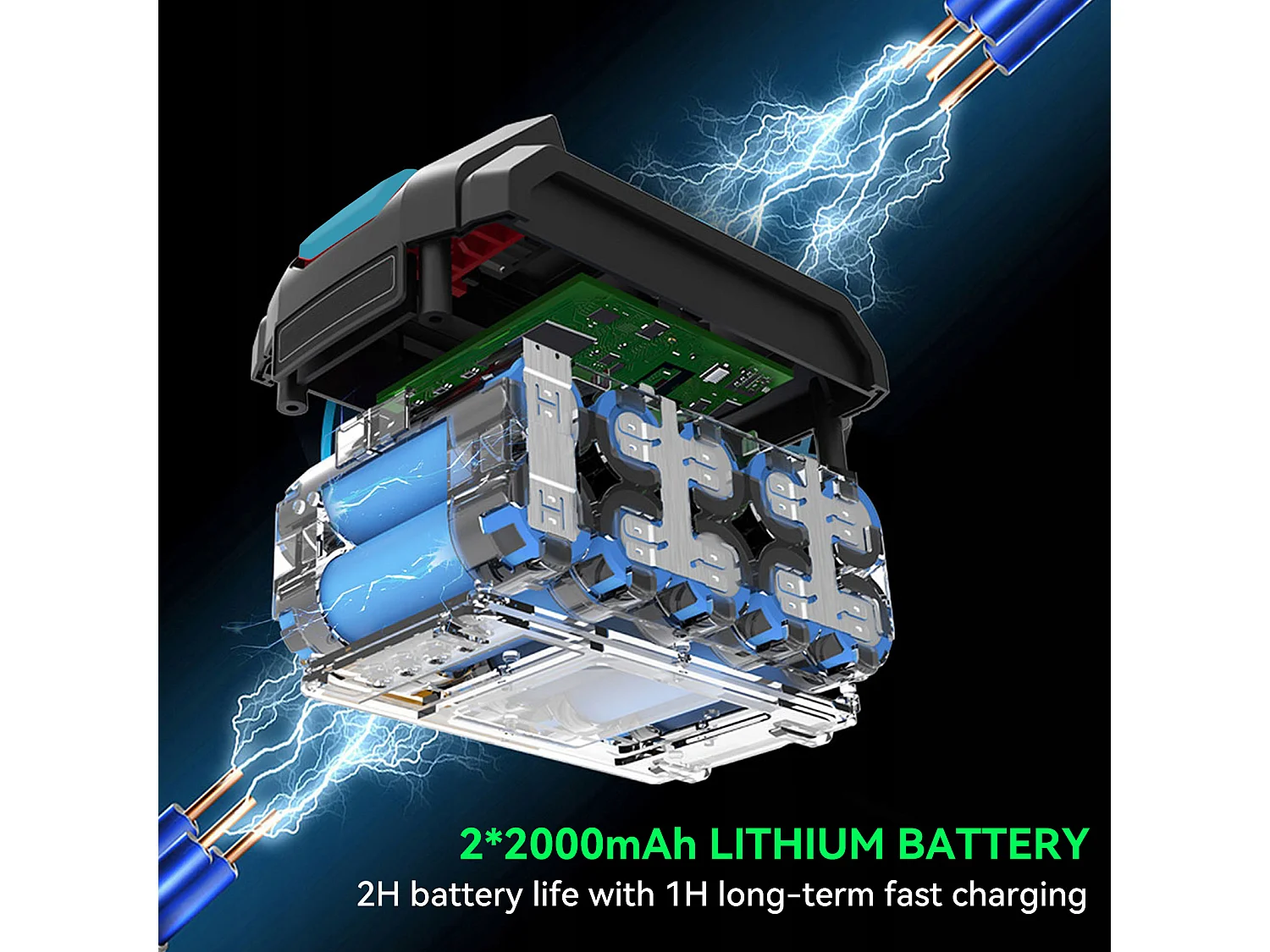 21 V Akku-Bohrschrauber – 2 x 2000 mAh Lithium-Akkus – 25+1 Drehmomenteinstellungen – 37 Zubehörteile + PP-Box