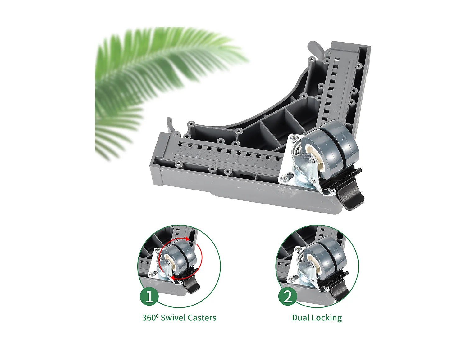 Rouleau à Plantes Réglable - Intérieur et Extérieur - Double Roue