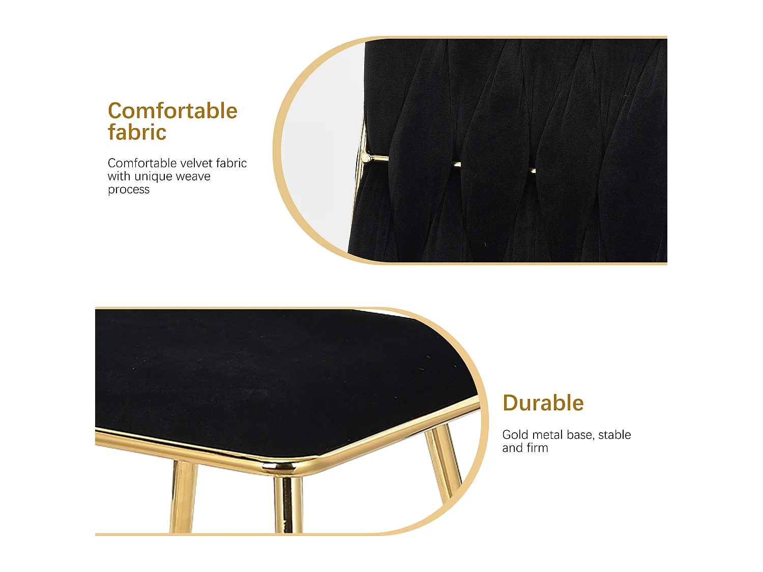Set van 2 fluwelen stoelen - elegante rugleuning, modern, voor eetkamer of keuken, grijs
