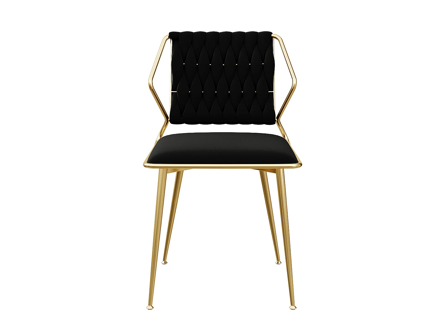 Set van 2 fluwelen stoelen - elegante rugleuning, modern, voor eetkamer of keuken, grijs