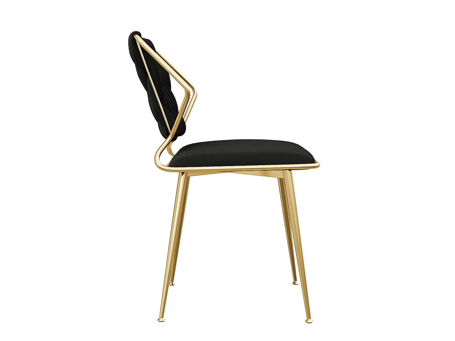 Set van 2 fluwelen stoelen - elegante rugleuning, modern, voor eetkamer of keuken, grijs
