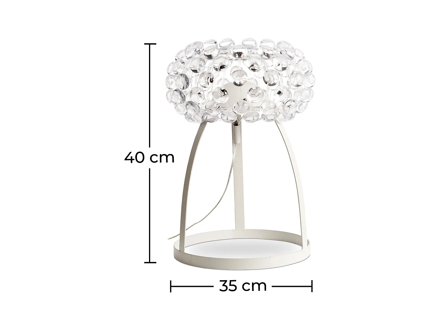 Tischlampe - Kristallknopf Wohnzimmerlampe - Klein - Savoni