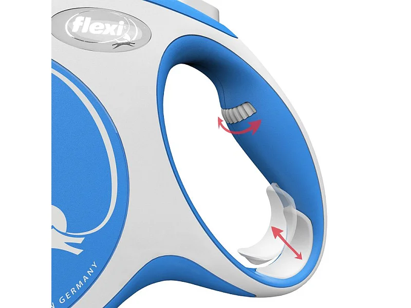 Laisse New Comfort L Tape 5 m blue Flexi CF30T5-251-BL-20