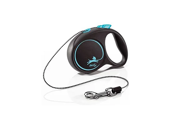 Laisse Black Design XS Cord 3m black/ blue Flexi FU02C3-251-S-CHBL