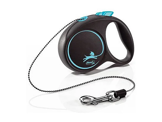 Laisse Black Design XS Cord 3m black/ blue Flexi FU02C3-251-S-CHBL