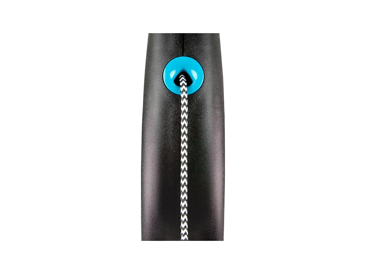 Laisse Black Design M Cord 5m black/ blue Flexi FU22C5-251-S-CHBL