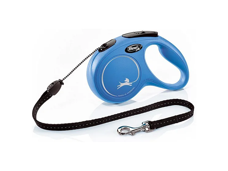 Laisse New Classic M Cord 5 m blue Flexi CL20C5-251-BL-20