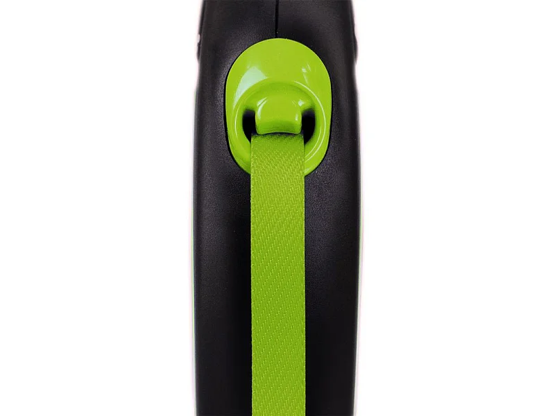 Laisse New Neon S Tape 5 m black/ neon green Flexi CL11T5-251-S-NEOG