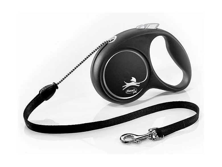 Laisse Black Design M Cord 5m black/ silver Flexi FU22C5-251-S-SI