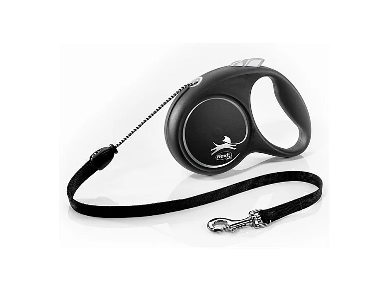 Laisse Black Design M Cord 5m black/ silver Flexi FU22C5-251-S-SI