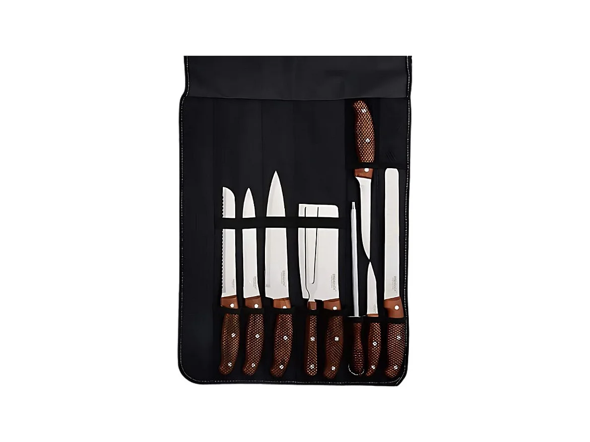 Ensemble de Couteaux Professionnels 9 Pièces avec Sac de Transport Eisenbach LH-049
