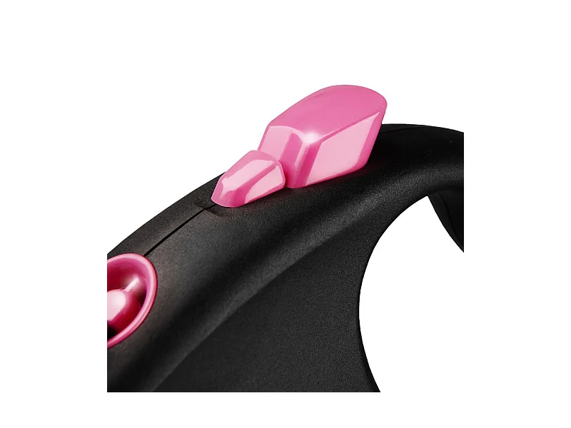 Laisse Black Design M Tape 5m black/ pink Flexi FU22T5-251-S-CP