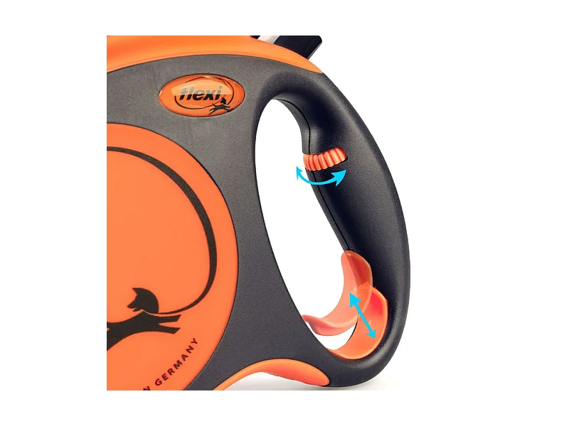 Laisse Xtreme M Tape 5m orange Flexi XT20T5-251-OR