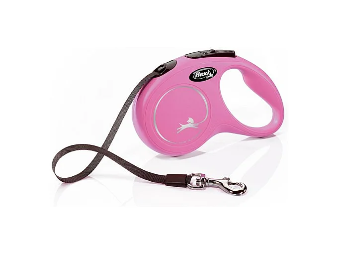 Laisse New Classic S Tape 5 m pink Flexi CL10T5-251-P-20