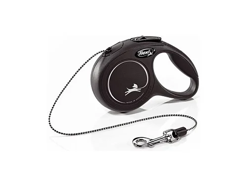 Laisse New Classic Cat XS Cord 3 m black Flexi CL00C3-251-S-CAT-20