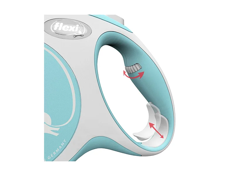 Laisse New Comfort XS Tape 3 m light blue Flexi CF00T3-251-HBL-20