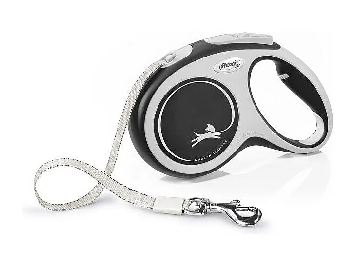 Laisse New Comfort M Tape 5 m black Flexi CF20T5-251-S-20