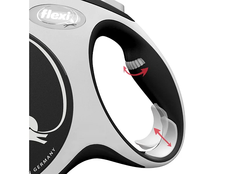 Laisse New Comfort M Tape 5 m black Flexi CF20T5-251-S-20