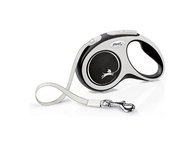 Laisse New Comfort S Tape 5 m black Flexi CF10T5-251-S-20