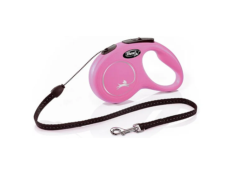 Laisse New Classic S Cord 5 m pink Flexi CL10C5-251-P-20