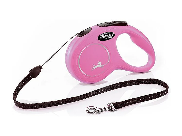 Laisse New Classic S Cord 5 m pink Flexi CL10C5-251-P-20