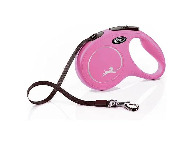 Laisse New Classic M Tape 5 m pink Flexi CL20T5-251-P-20