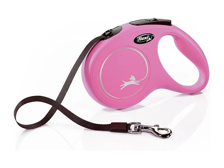 Laisse New Classic M Tape 5 m pink Flexi CL20T5-251-P-20