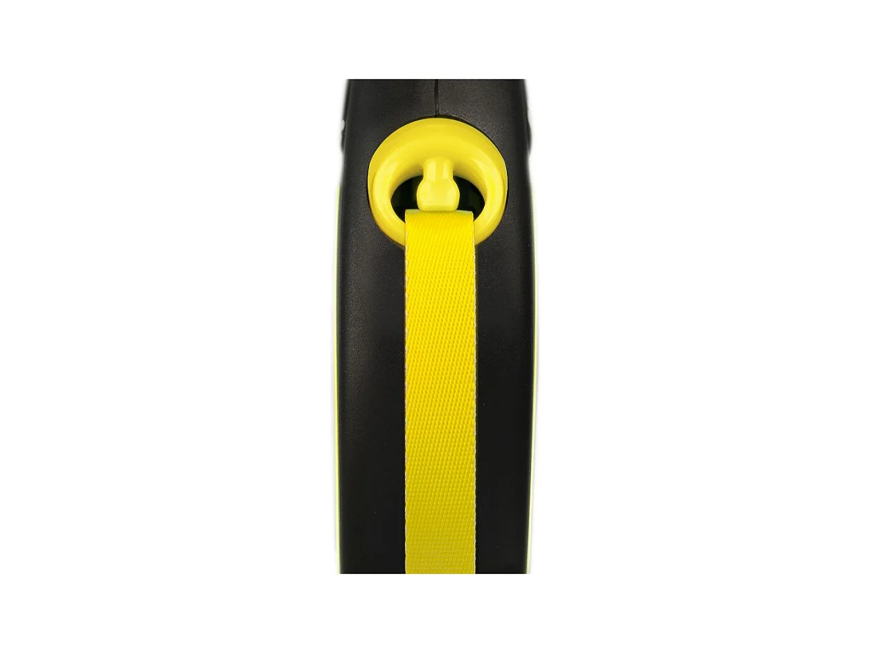 Laisse New Neon M Tape 5 m black/ neon yellow Flexi CL21T5-251-S-NEOGE