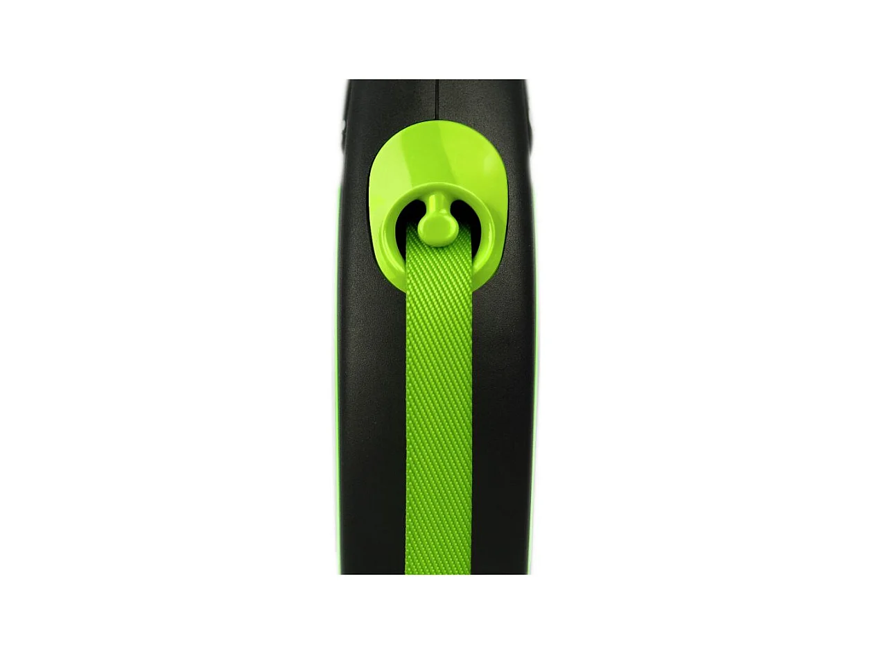 Laisse New Neon M Tape 5 m black/ neon green Flexi CL21T5-251-S-NEOG