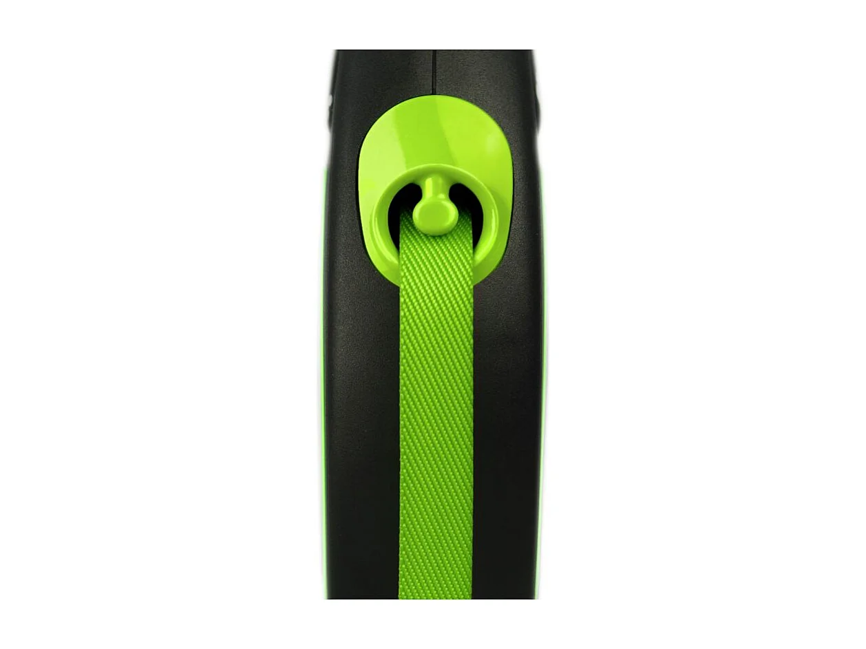 Laisse New Neon M Tape 5 m black/ neon green Flexi CL21T5-251-S-NEOG