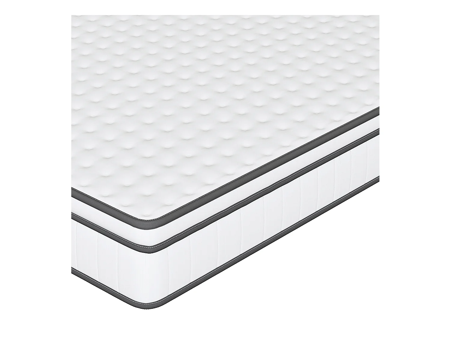 140x200 cm Taschenfederkernmatratze mit integrierter Matratzenauflage – Dicke 25 cm